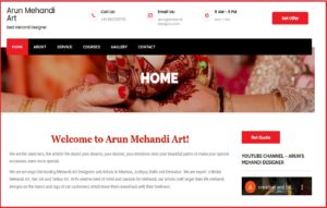 SNP-Website-design-client-Mehandi-Designer